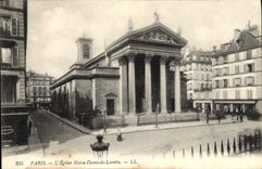 CPA Paris l'eglise Notre Dame de Lorette 