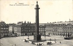 CPA Paris Place et Colonne Vendome 
