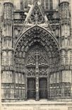 CPA Tours Portail central de la Cathedrale Saint Gatien 