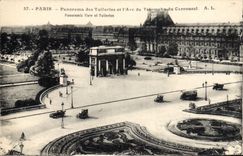 CPA Paris Panorama des Tuileries et l'Arc de Triomphe du Carrousel 