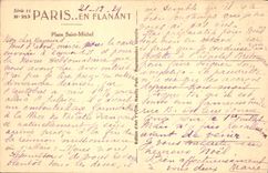 CPA Paris en Flanant Place Saint Michel 
