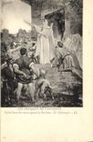 CPA Les Fresques du Pantheon Sainte Genevieve encourageant les Parisiens E Delaunay 