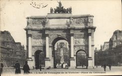 CPA Paris L'Arc de Triomphe de la Victoire Place du Carrousel 