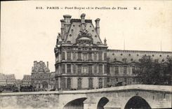 CPA Paris Pont Royal et le Pavillon de Flore 