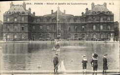 CPA Paris Senat et Jardin du Luxembourg 