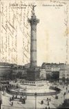 CPA Paris Place de la Bastille Colonne de Juillet 