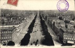 CPA Paris Panorama pris de L'Arc de Triomphe 