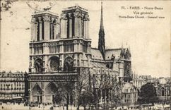 CPA Paris Notre Dame Vue generale 