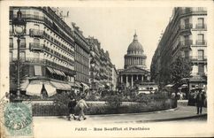 CPA Paris Rue Soufflot et Pantheon 