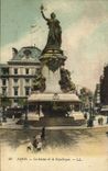 CPA Paris La Statue de la Republique 