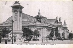 CPA Paris Grand Palais vu du Pont Alexandre III 