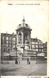 CPA Paris La Fontaine Place Saint Sulpice 