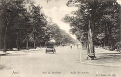 CPA Paris Bois de Boulogne Allees des Acacias 