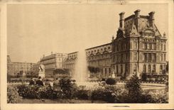 CPA Paris en flanant Le pavillon de Flore au jardin des Tuileries 