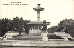 CPA Paris Fontaine de la Place Daumesnil 