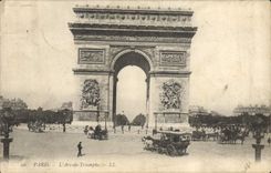 CPA Paris L'Arc de Triomphe 