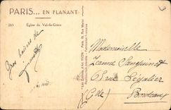 CPA Paris en flanant Eglise du Val de Grace 