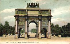 CPA Paris L'Arc de Triomphe du Carrousel 