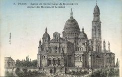 CPA Paris Eglise du Sacre Coeur de Montmartre Aspect du Monument termine 