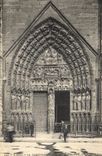 CPA Paris La Cathedrale Portail est 