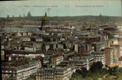 CPA Paris Panorama vers les Invalides 