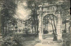 CPA Paris Parc Monceau Portail Romain 