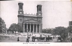 CPA Paris Eglise St Vincent de Paul 