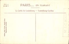 CPA Paris en Flanant Le Jardin du Luxembourg 