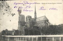 CPA Paris Eglise de Notre Dame l'Abside 