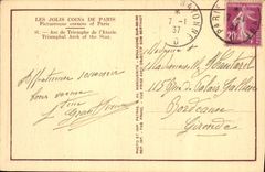 CPA Les Jolis Coins de Paris L'Arc de Triomphe de l'Etoile 