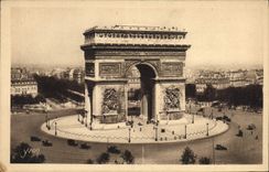 CPA Paris en flanant L'Arc de Triomphe et la Place de L'Etoile 