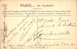 CPA Paris en flanant L'Arc de Triomphe et la Place de L'Etoile 