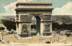 CPA Paris l'Arc de Triomphe 