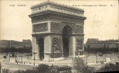 CPA Paris Arc de Triomphe de l'Etoile 