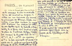 CPA Paris en Flanant l'Arc de Triomphe de la Place de l'Etoile 