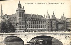 CPA Paris La Conciergerie Bateau