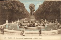 CPA Paris Le Luxembourg La Fontaine de Carpeaux 