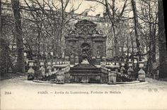 CPA Paris Jardin du Luxembourg Fontaine de Medicis 