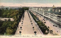 CPA Paris Perspective de la Rue de Rivoli 