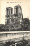 CPA Paris Eglise Notre Dame Bateau