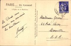 CPA Paris en Flanant l'Eglise de la Madeleine