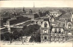 CPA Paris Panorama des Huit Ponts 