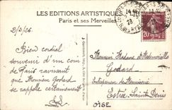 CPA Paris Parc des Buttes Chaumont Le Pont suspnedu le Lac et le Belvedere 