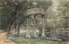 CPA Paris Le parc Monceau Les carnes 