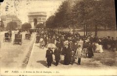 CPA Paris l'Avenue du Bois de Boulogne 