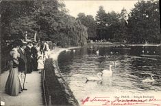 CPA Paris Bois de Boulogne Sur les bords du lac
