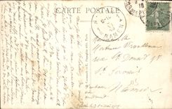 CPA Paris Vue sur la Seine vers le Pont Alexandre La Tour Eiffel et le Trocadero Bateau