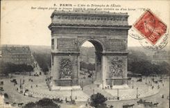 CPA Paris L'Arc de Triomphe de l'Etolle 