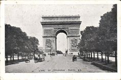 CPA Paris l'Arc de Triomphe 
