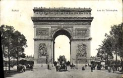 CPA Paris Arc de Triomphe 